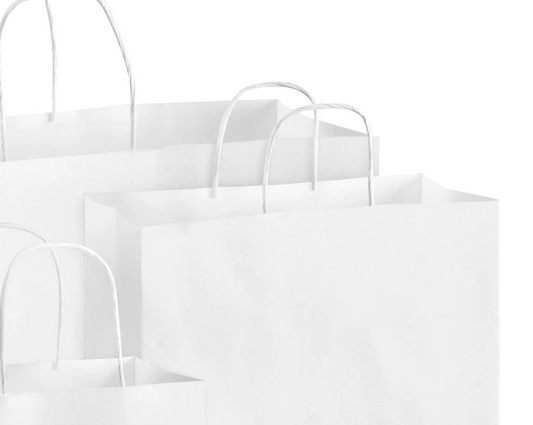 White Paper Shopping Bags 250